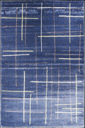 Турецкий ковёр из вискозы (W2575_T71_54/D.Blue/Grey/)