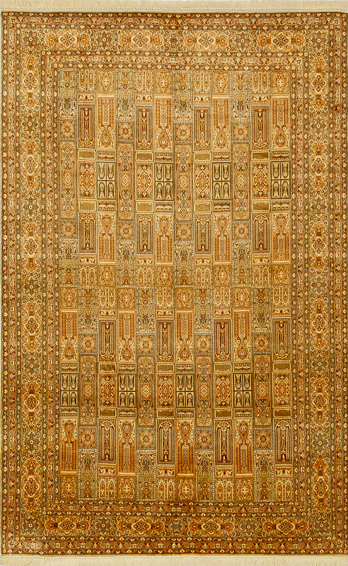 Индийский ковёр из шёлка (15-10550/284x184)