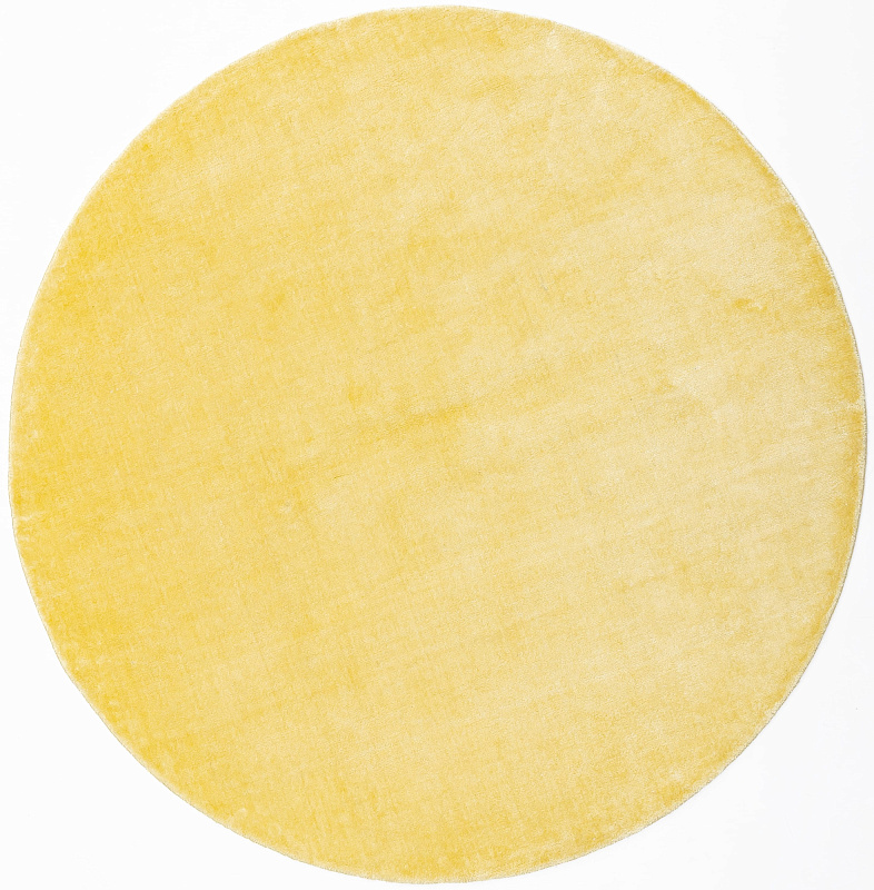 Индийский ковёр из арт-шёлка (22-GOLD/round/150x150)