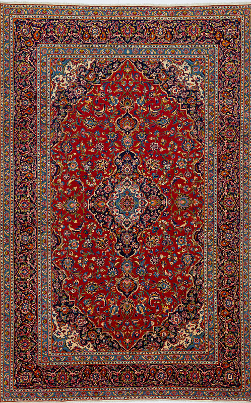 Иранский ковёр из шерсти (00-958/377x240)
