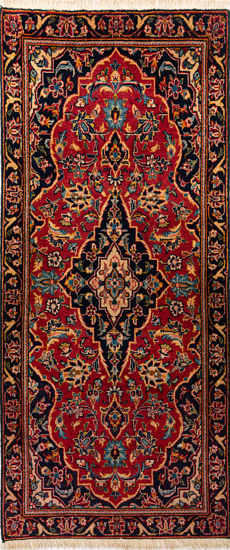 Иранский ковёр из шерсти (17-1301032816 /130x60)