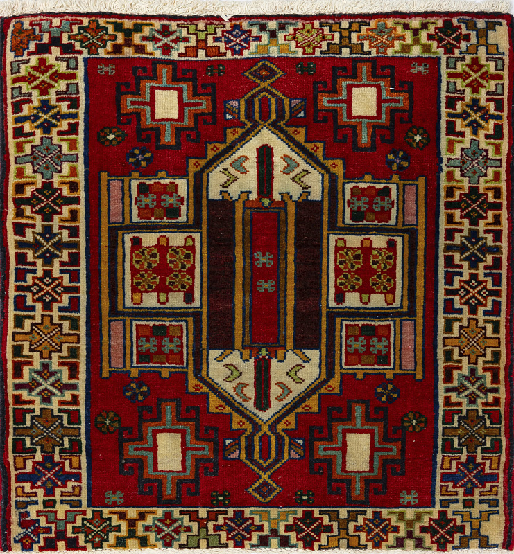 Иранский ковёр из шерсти (17-016916/60x57)