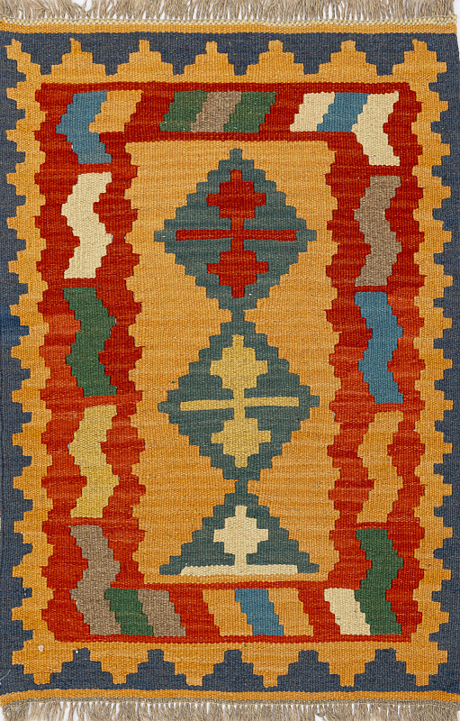 Иранский ковёр из шерсти  (17-01270045516/89x62)