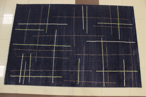 Турецкий ковёр из вискозы (W2575_T71_54/D.Blue/Grey/)