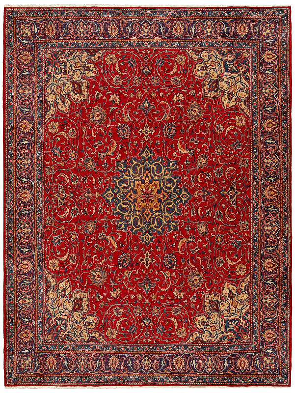 Иранский ковёр из шерсти (00-1013/395x300)