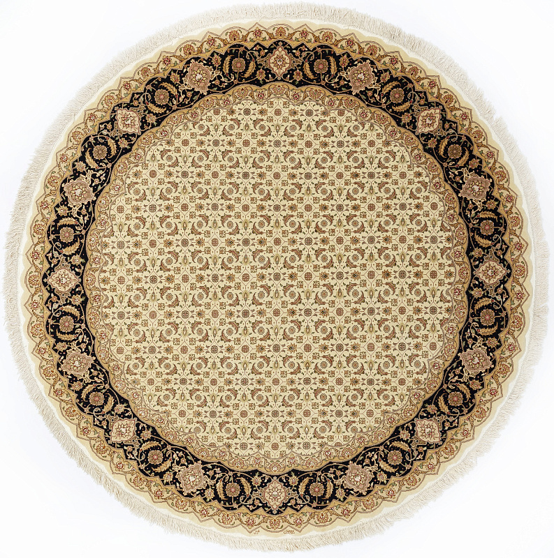 Иранский ковёр из шерсти и шёлка (12-122/200x200)