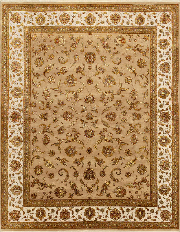 Индийский ковёр из шерсти (00-3192/462x371) 