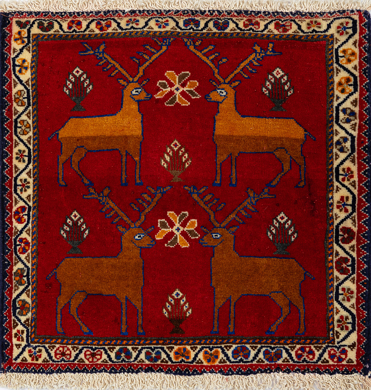 Иранский ковёр из шерсти  (17-01301016816/65x60)