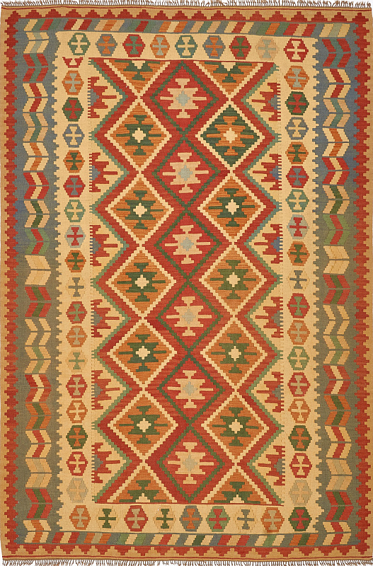 Индийский ковёр из шерсти  (17-5050216/299x205) 