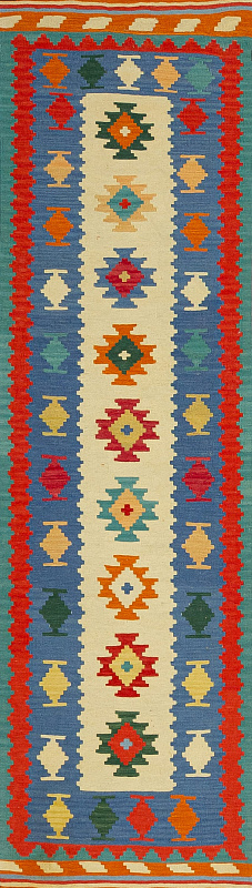 Иранский ковёр из шерсти (17-047816/299x86) 