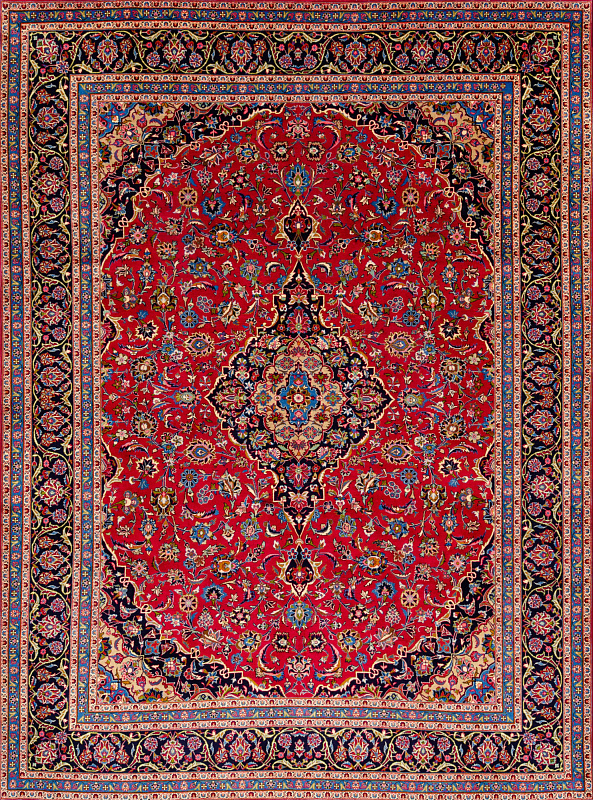 Иранский ковёр из шерсти (17-1309009216/405x300) 