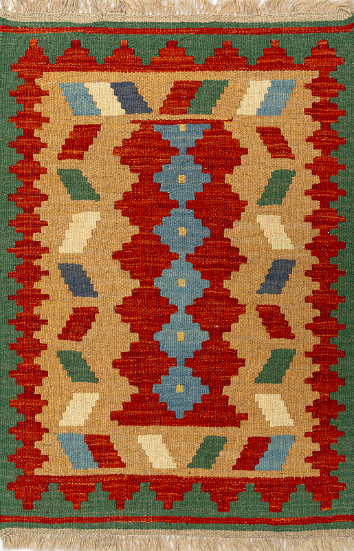 Иранский ковёр из шерсти  (17-0046016 /92x64)