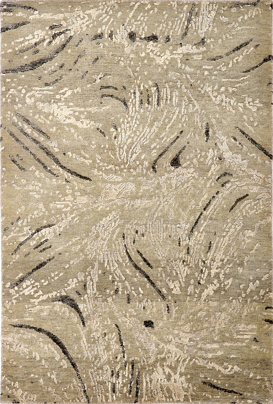 Индийский ковёр из шерсти и арт-шёлка (MV-1996/152x102/Natural) 