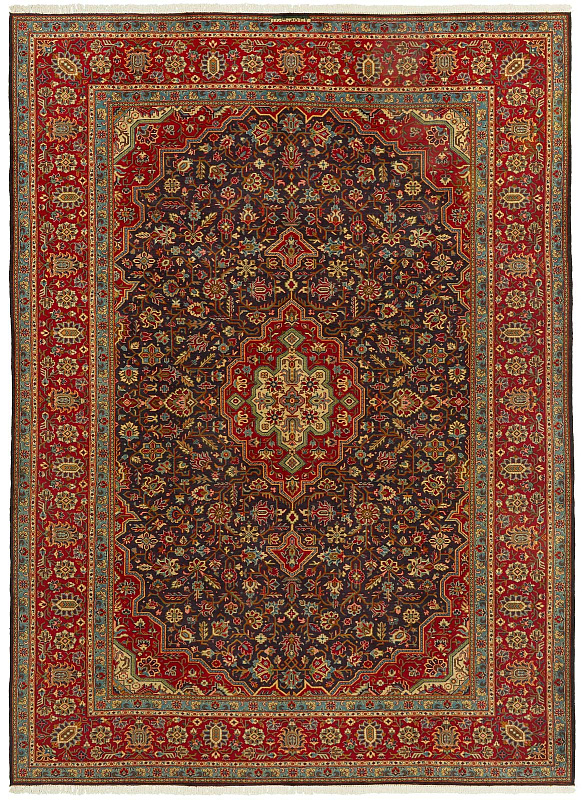 Иранский ковёр из шерсти (00-559/347x250)