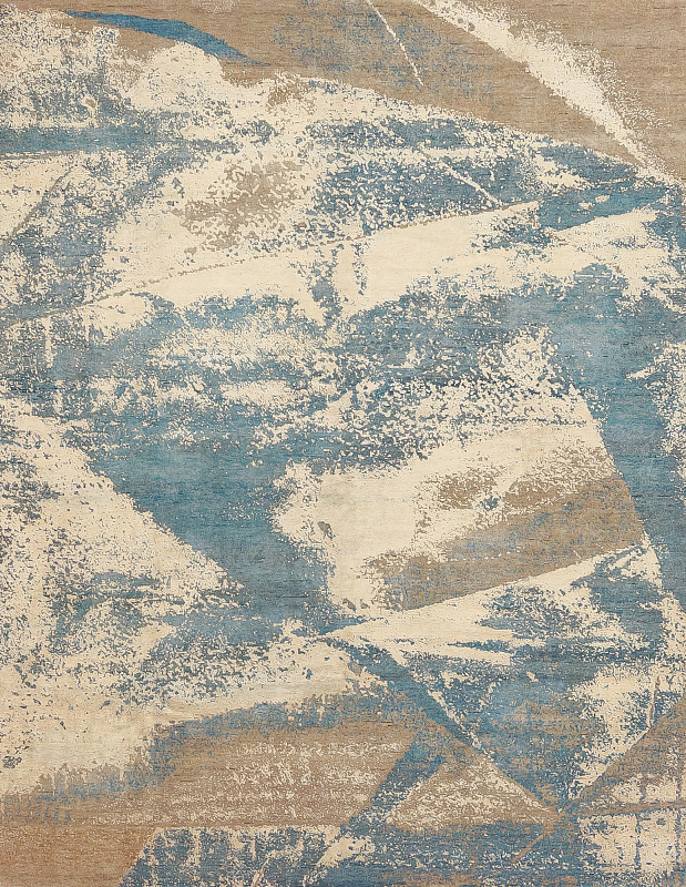 Индийский ковёр из шерсти и арт-шёлка (21-1012/309x245)