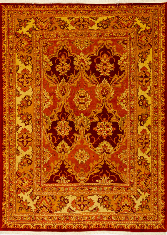 Иранский ковёр из шерсти (07-561/276x204)
