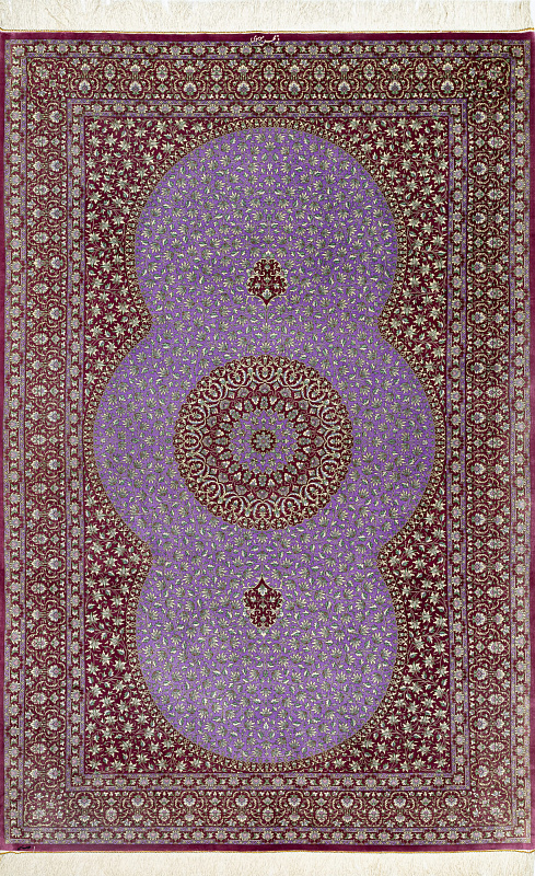 Иранский ковёр из шёлка (13-391/205x135)