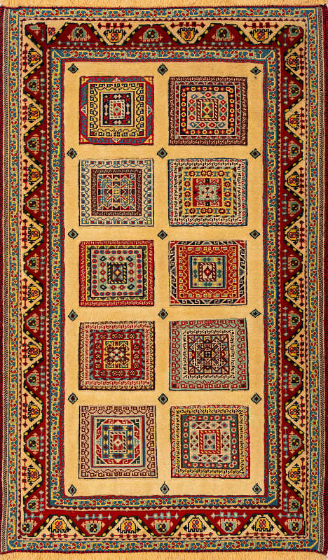 Иранский ковёр из шерсти (13-00913/142x83)