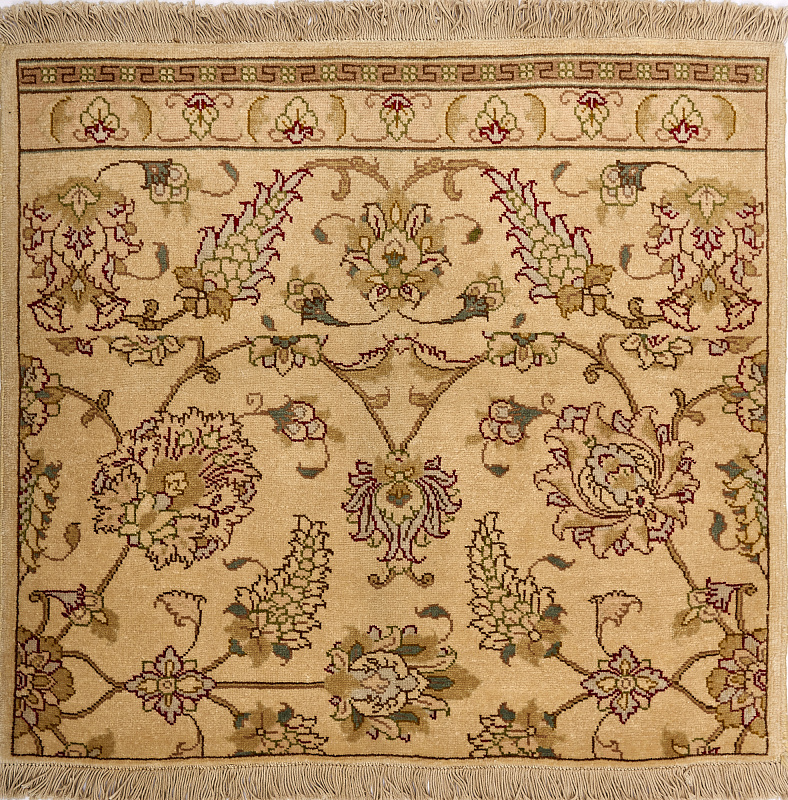Иранский ковёр из шерсти и шёлка (12-518/100x93)