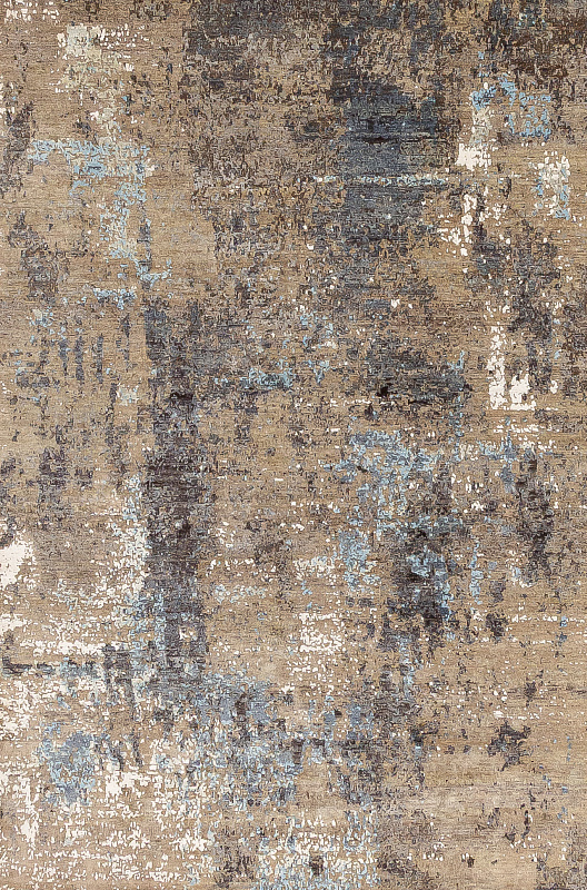 Индийский ковёр из шерсти и арт-шёлка (MV-1945/300x199/Beige)