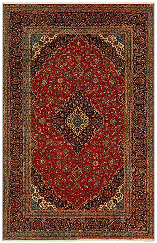 Иранский ковёр из шерсти (00-946/380x249)