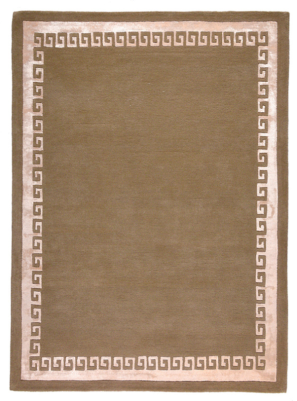 Индийский ковёр из шерсти и вискозы (HT-933/TAUPE/300x200)