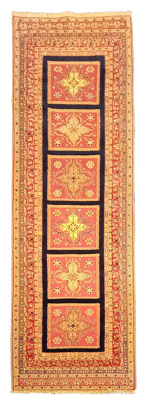 Иранский ковёр из шерсти (15-12113/349x88)