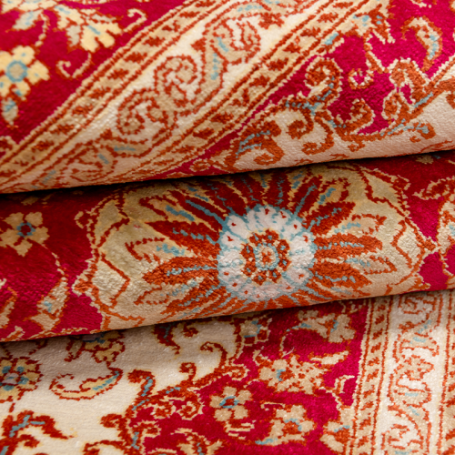Иранский ковёр из шёлка (07-845/122x79)